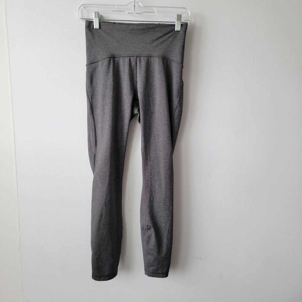 Lululemon Train Times 7/8 Pants Tights Heathered size 6